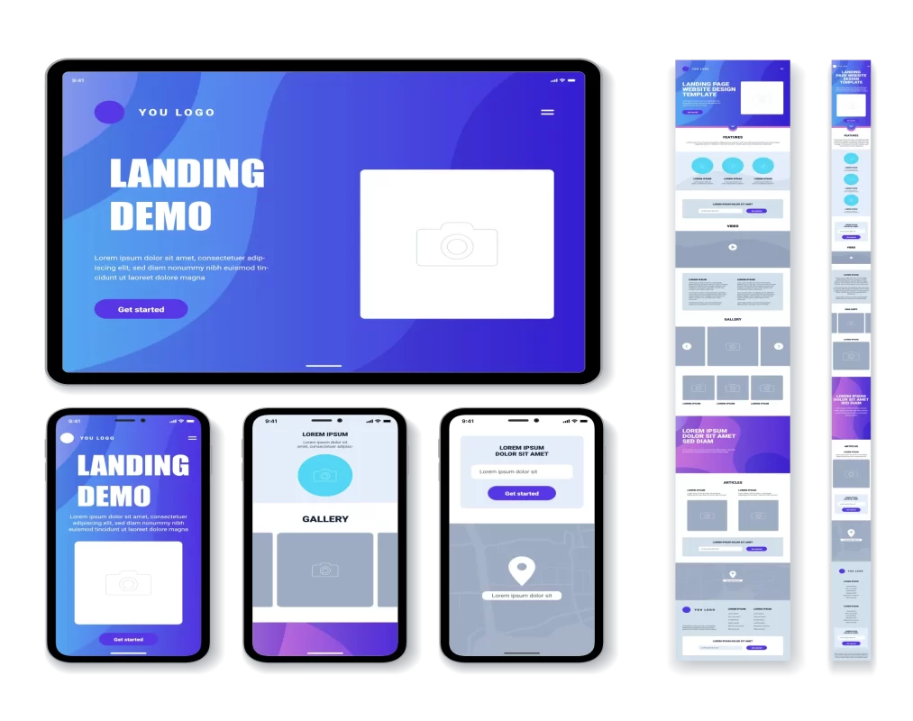 landing page